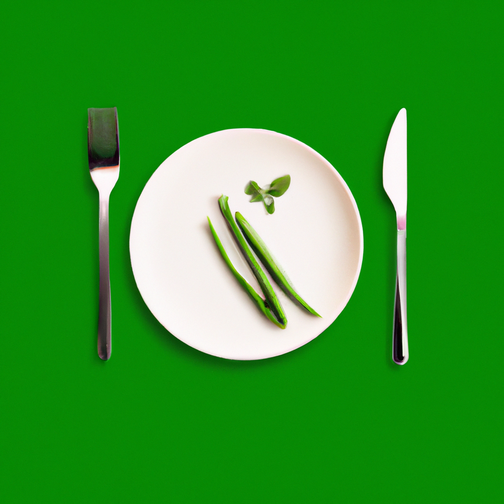 Plato de comida minimalista